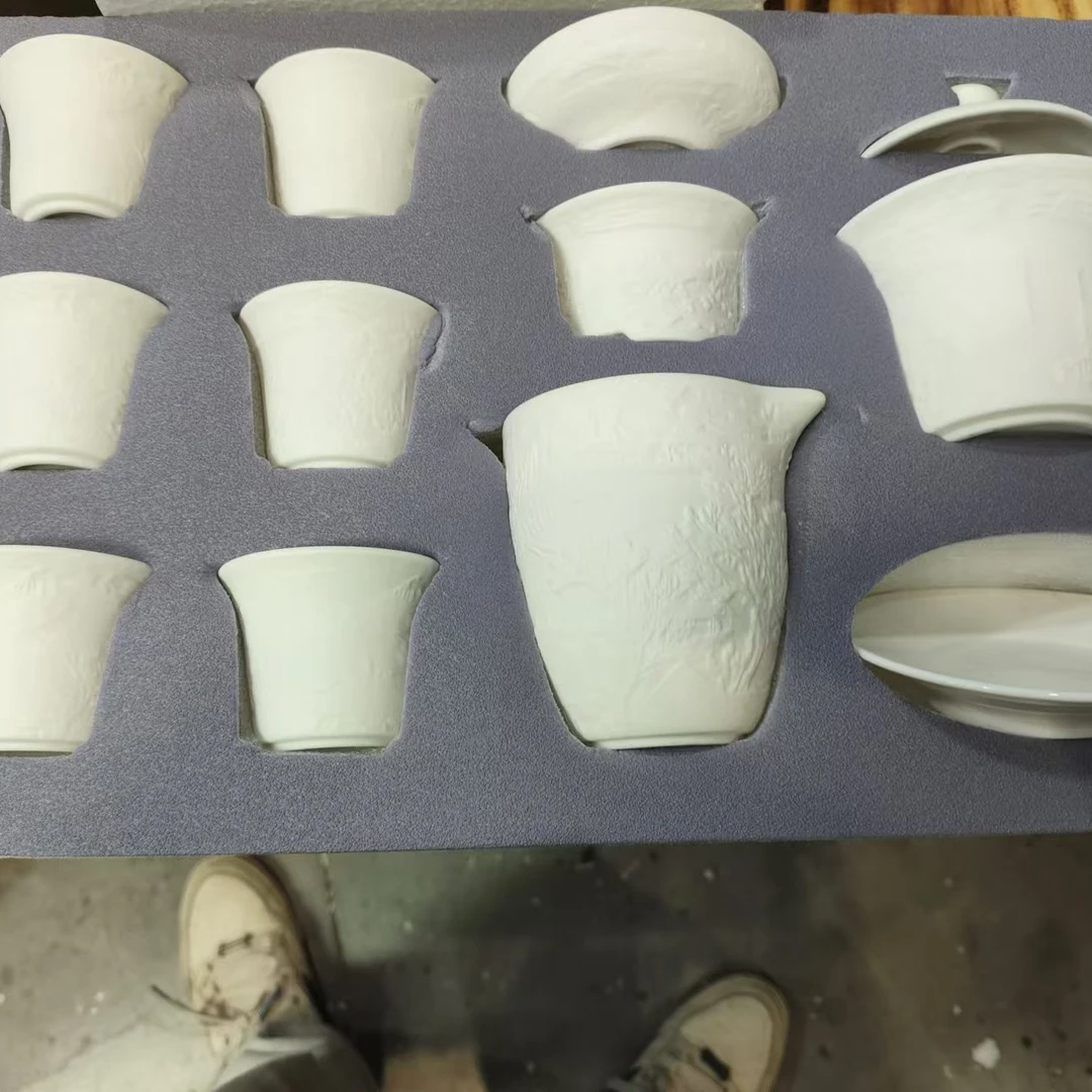 【闪购商品】清明上河图素烧茶具套装(无礼盒)