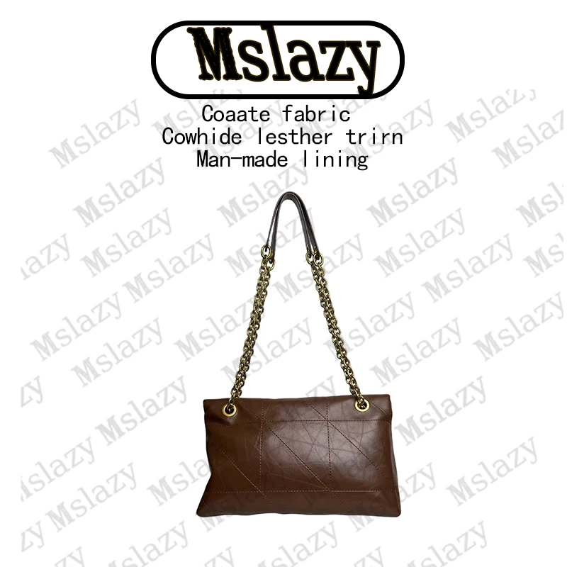 《洪野皮具》原创设计高定包 8519-板栗棕 28*8*17