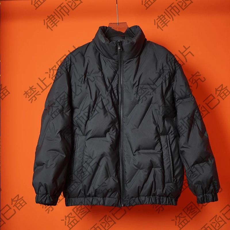 设计师款白鸭羽绒服保暖外套冬款百搭男士（東百）