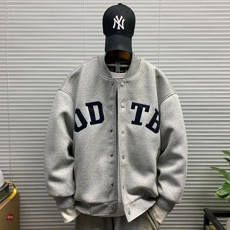 2025春秋新款立领棒球服夹克男青少年潮牌运动百搭飞行服休闲外套