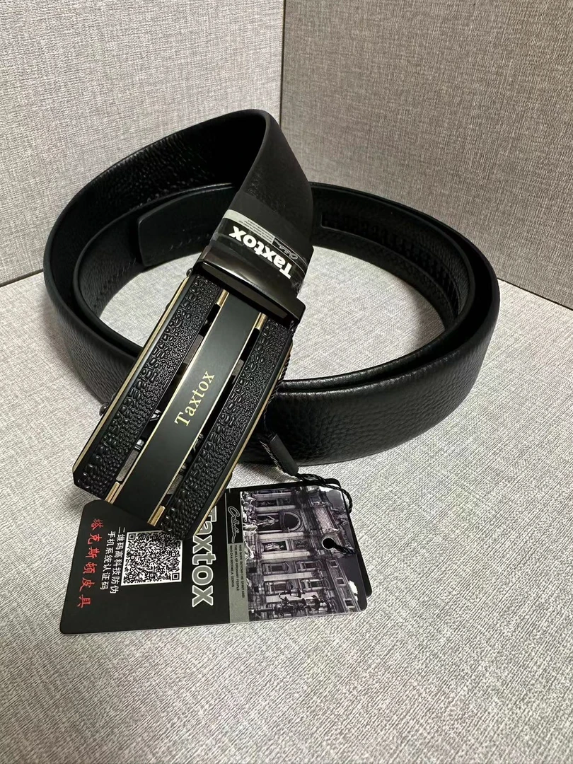 男士必备头层牛皮腰带2023新款滑扣男士腰带男士皮带商务高端腰带