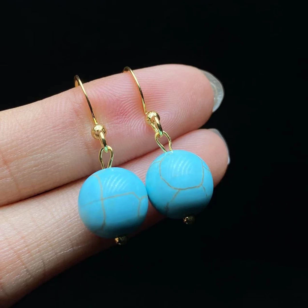 19 PP068 精美珠宝圆珠耳钩【尺寸10mm】