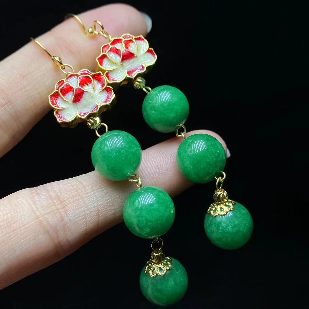 19 PP046 精美珠宝圆珠耳钩【尺寸10mm】