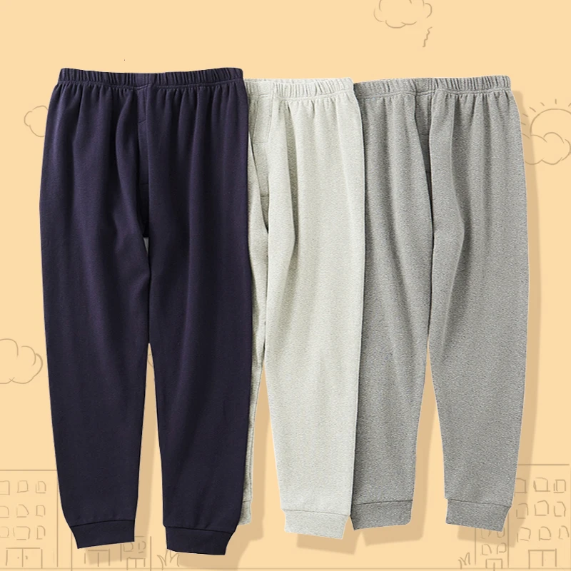 胖男童秋裤冬季加绒加厚棉睡裤打底裤中大童保暖裤宽松加肥厚衬裤