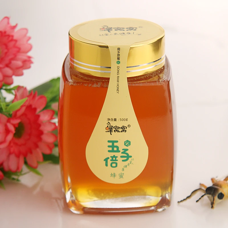 蜂窝窝五倍子蜂蜜500g一瓶