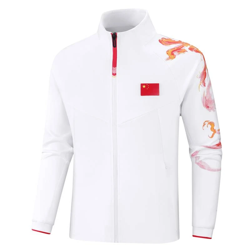 中国国家队春秋季长袖运动夹克国旗外套体育生跑步休闲立领出场服