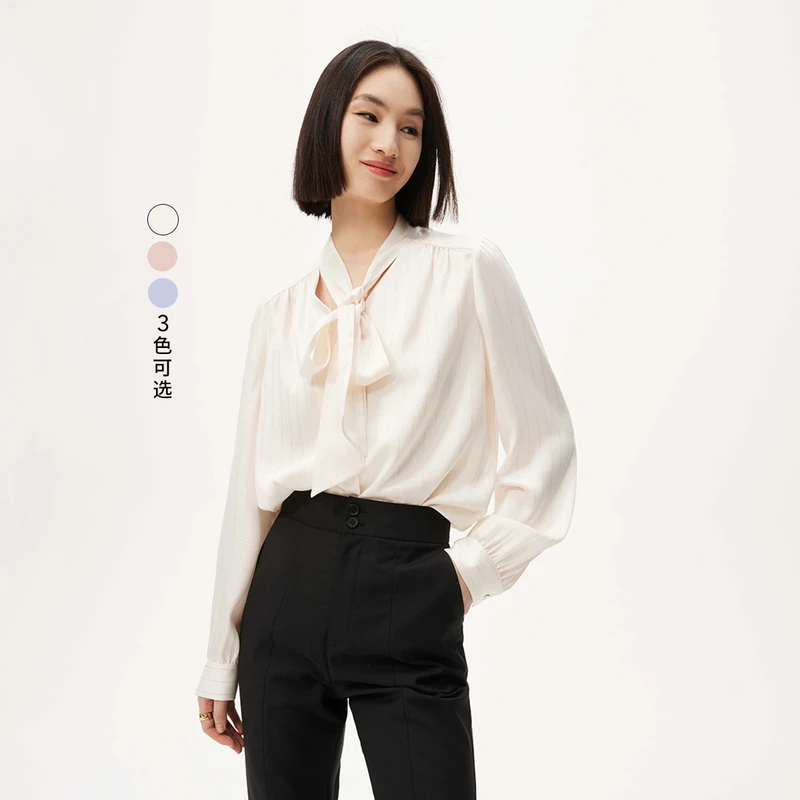 LILY2023夏新款女设计感小众衬衫123209C4931