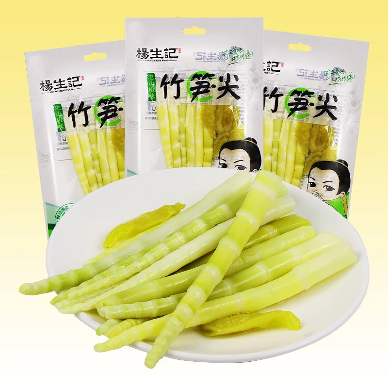 【宠粉福利】杨生记新鲜泡椒竹笋尖80g/4袋脆爽休闲零食开袋即食ZB