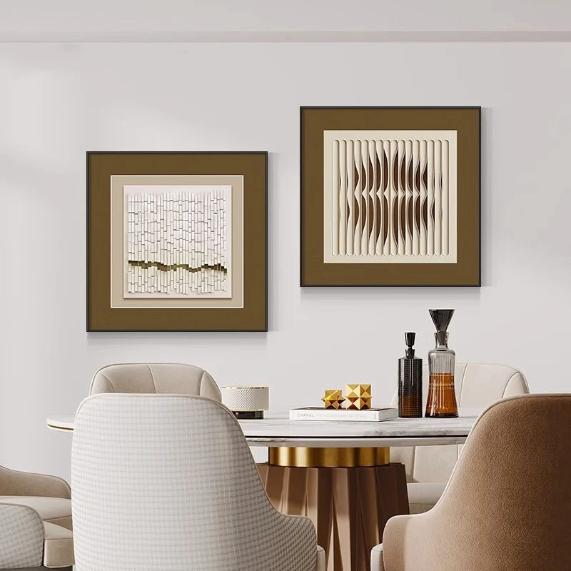 抽象艺术餐厅装饰画现代简约餐桌画饭厅壁画轻奢客厅背景墙挂画