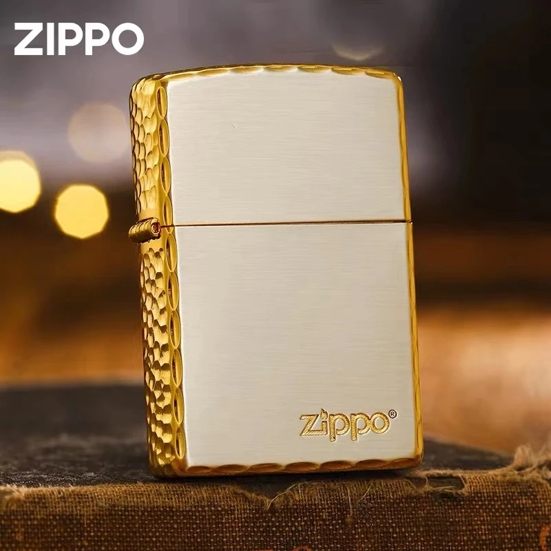 ZIPPO/之宝打火机/205-咬边三面陨石-底标-白金标志-DY9902QT