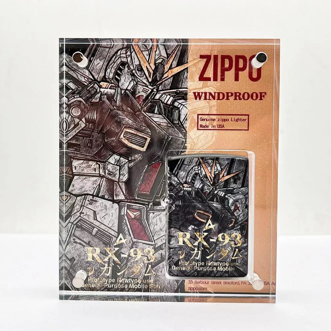 zippo打火机正品DIY-218-亚克力水晶盒<高达>RX-93--DYJ1