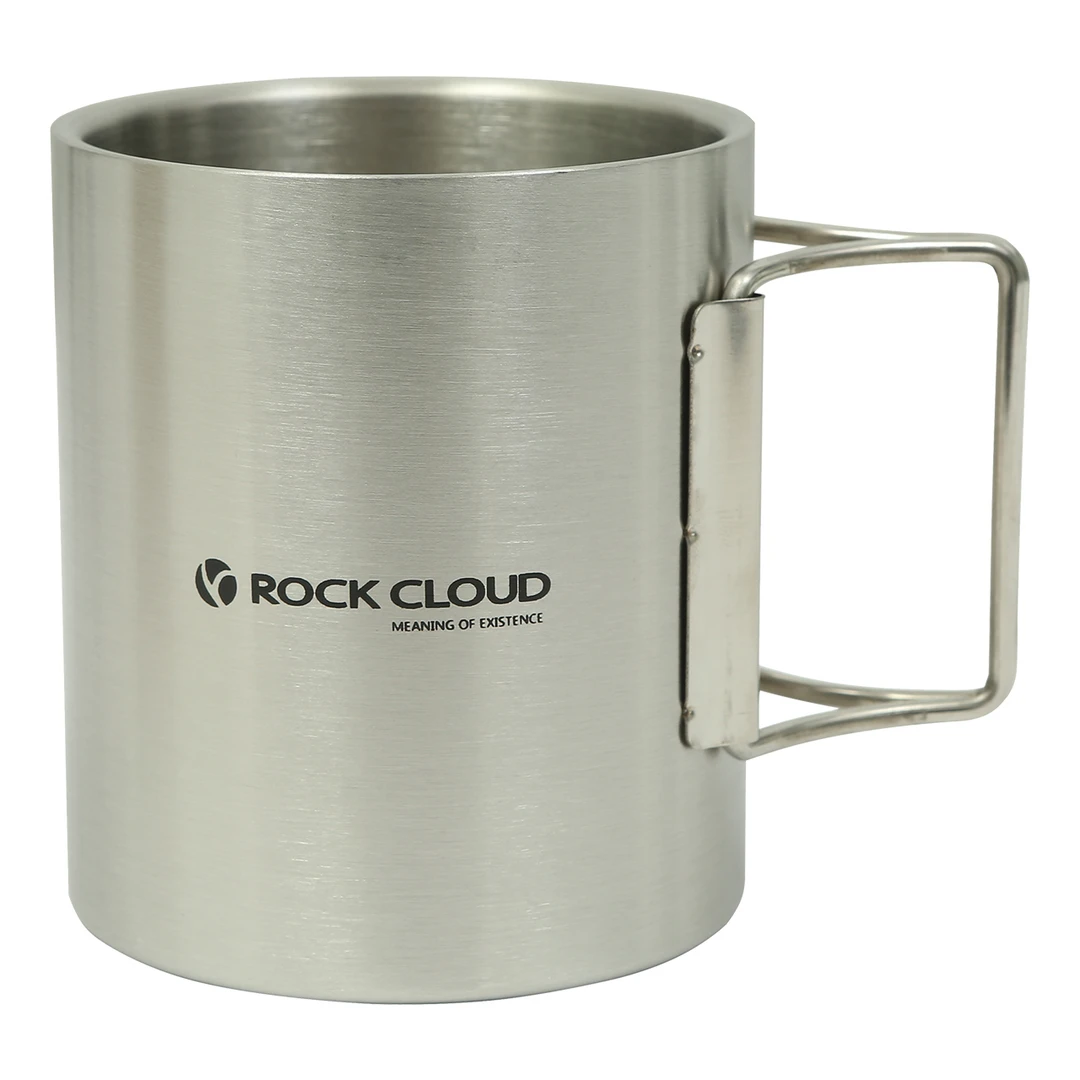 RockCloud/岩云户外运动登山水杯双层不锈钢咖啡杯便携RCZ1300