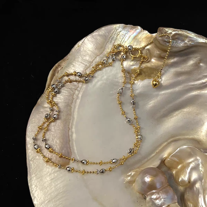 链子925银 S925纯银意大利工艺仙女链爱心尾链万能调节款