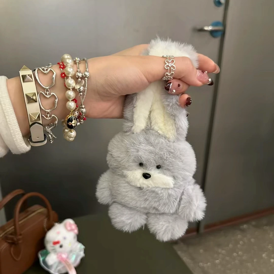 毛绒大耳朵兔子适用AirPodsPro耳机保护套AirPods新3代AirPods1/2