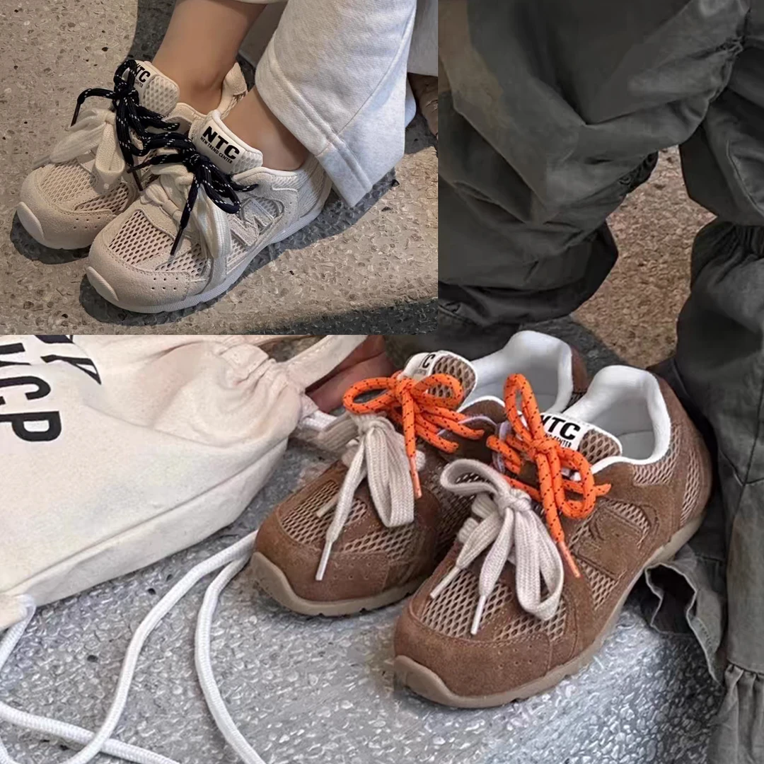 【可妈捡漏价~】NTC网鞋儿童运动鞋新款白色老爹鞋韩版中大童