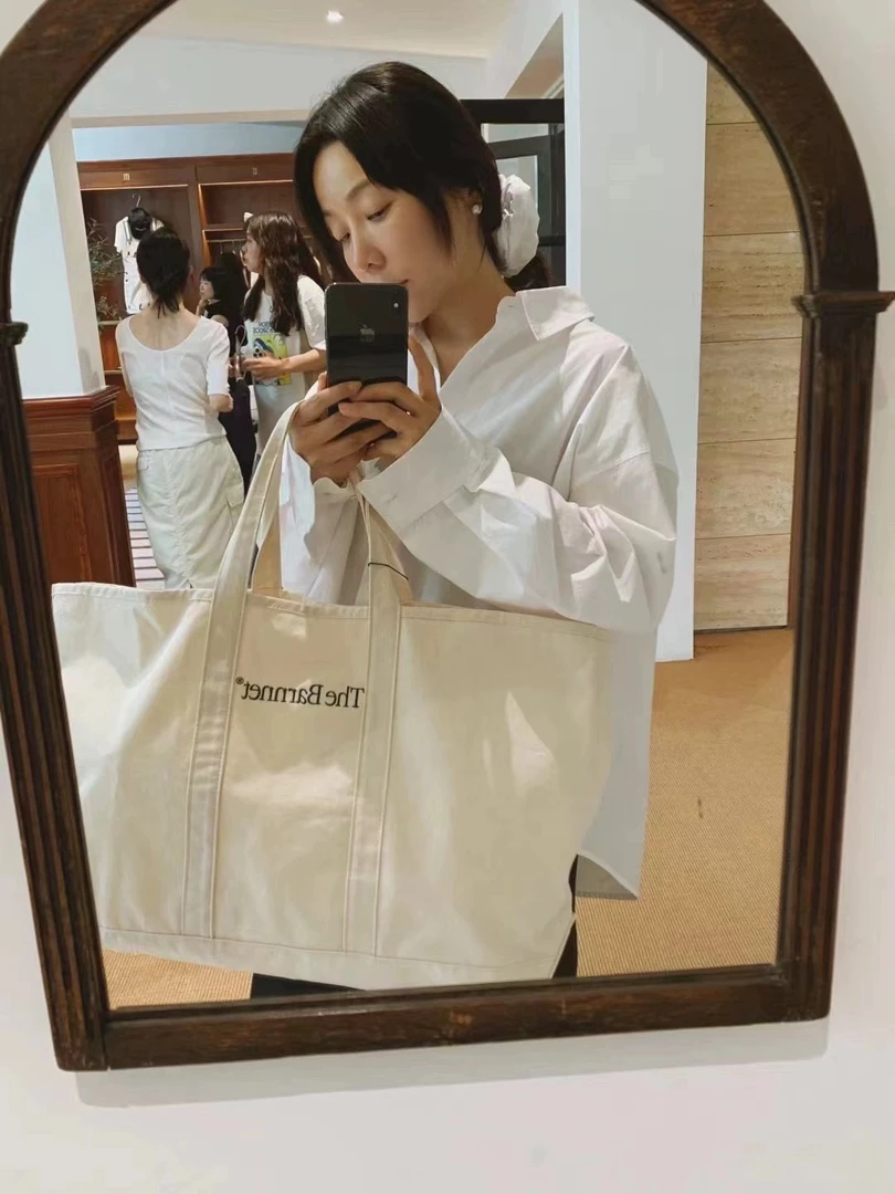 MIA LI CONCEPT带头花 宽松百搭慵懒法式洋气白衬衫