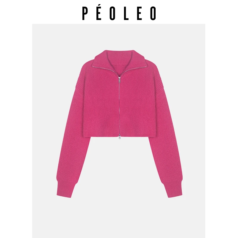 DK0107071秋冬短款休闲针织开衫