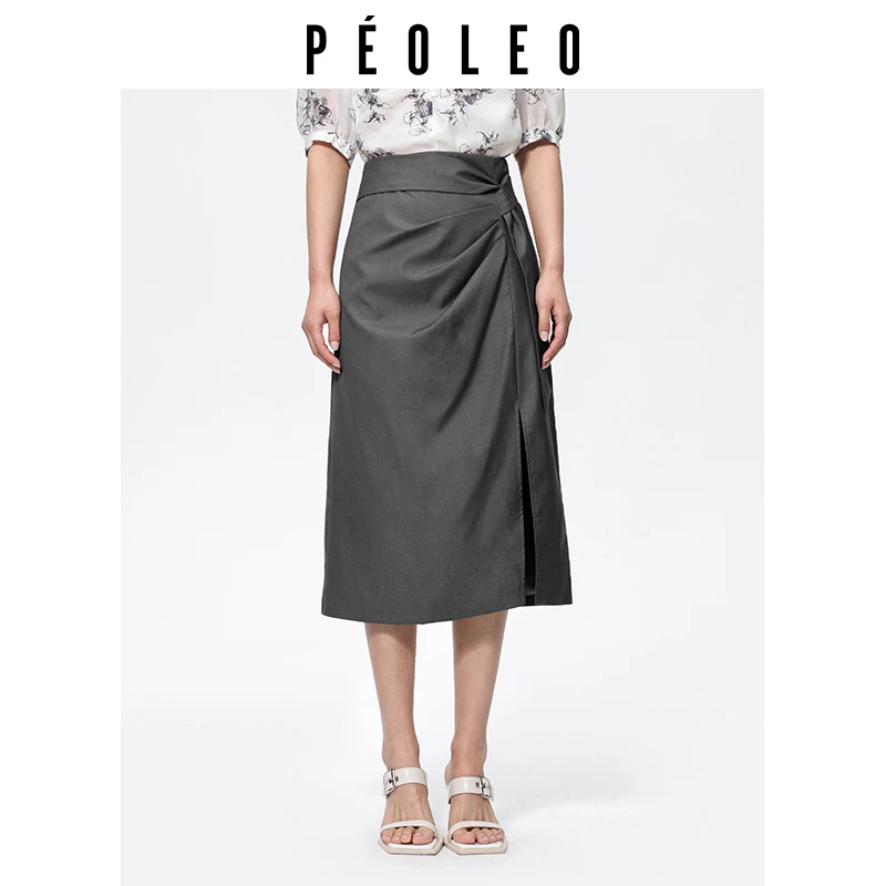 女款半身裙显瘦半身裙女装半身裙气质搭配时尚夏季开叉简约气质