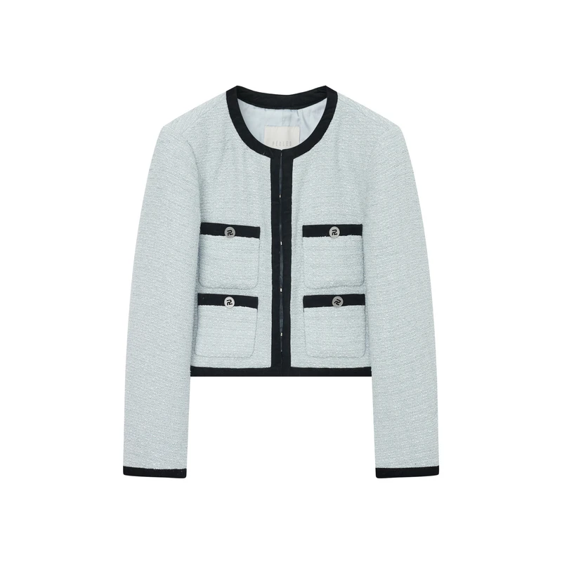 PM8202133时尚气质外套小香风针织短款复古轻奢秋冬秋季粗花呢