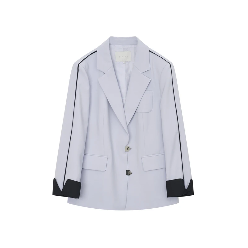年春季新款PM8101075通勤西装气质白色短款时尚休闲西服女士