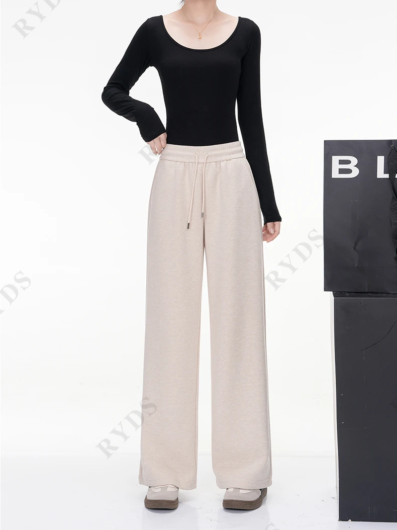 【东哥已谈】Chao A 级醋酸羊绒针织通勤百搭阔腿裤K7336