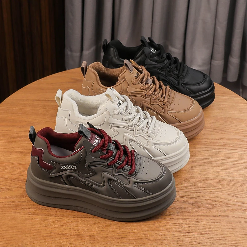 X1099真皮乐福鞋休闲鞋女7cm厚底单鞋复古妈妈女鞋直播2024