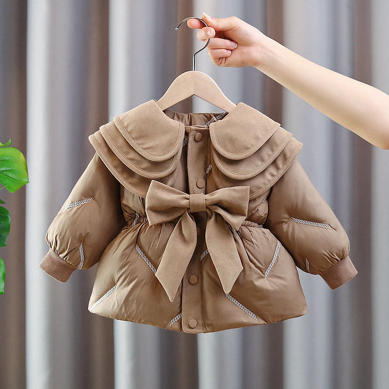 女童外套2025冬季棉服棉衣新款洋气冬装儿童韩版加厚宝宝保暖棉袄
