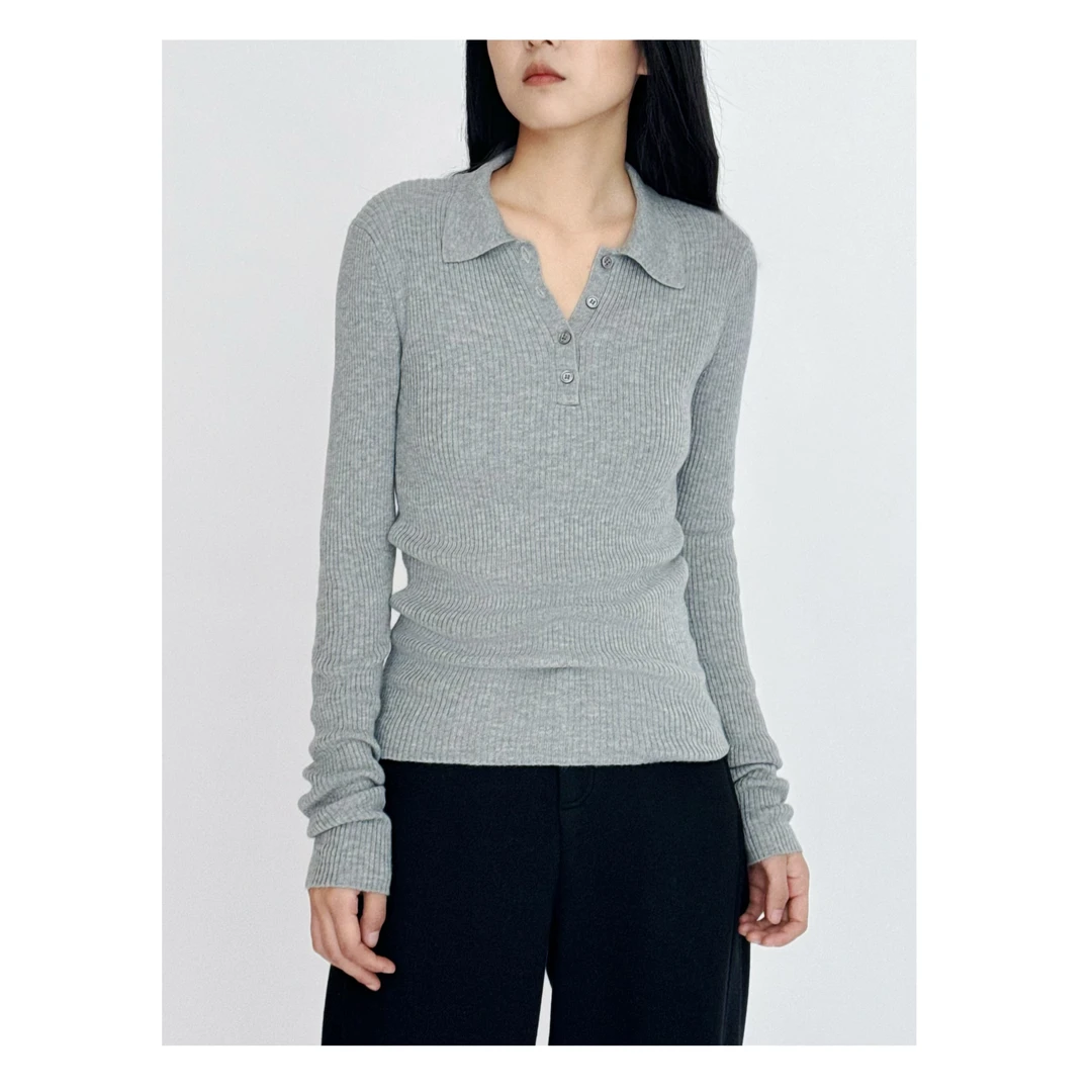 针西【上青2.0】高个子穿搭加长羊毛针织上青打底衫（×退×换）S70191