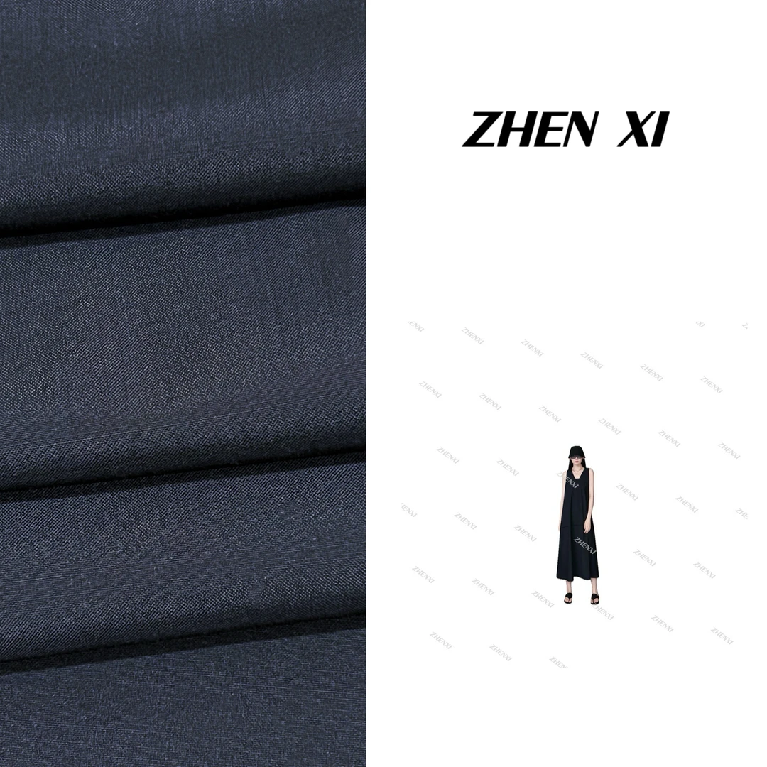 针西【高定极简】夏新款上青连衣裙高个子穿搭（×退×换）S70080