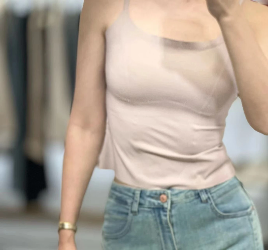 春夏舒适塑性美体时尚女士休闲修身美背女纯色背心性感白色打底