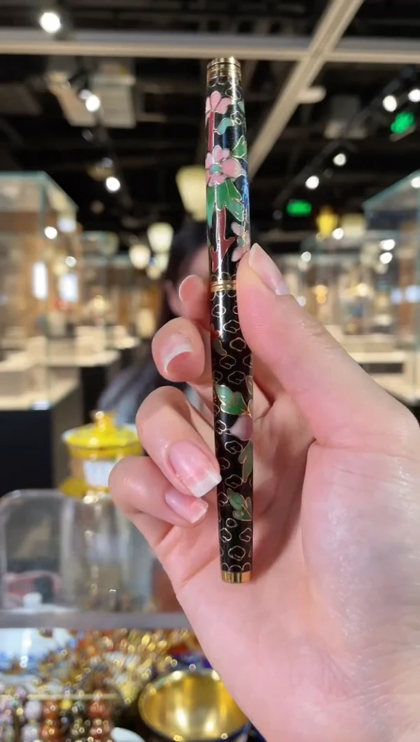 【闪购商品】景泰蓝英雄钢笔定制款90年代老货（微瑕）