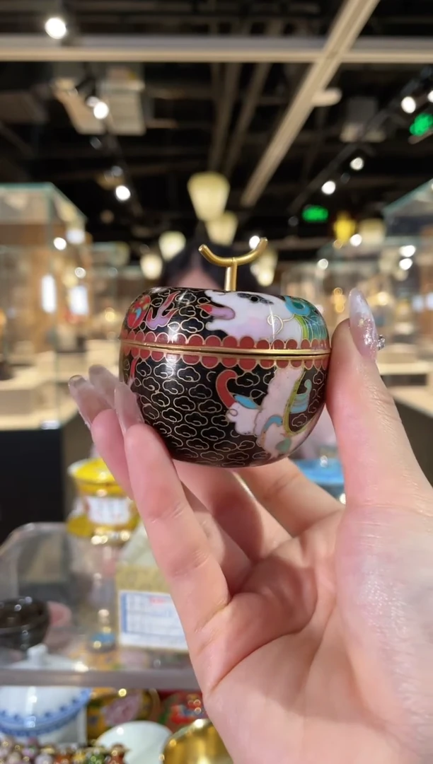 【闪购商品】景泰蓝2寸实地苹果摆件