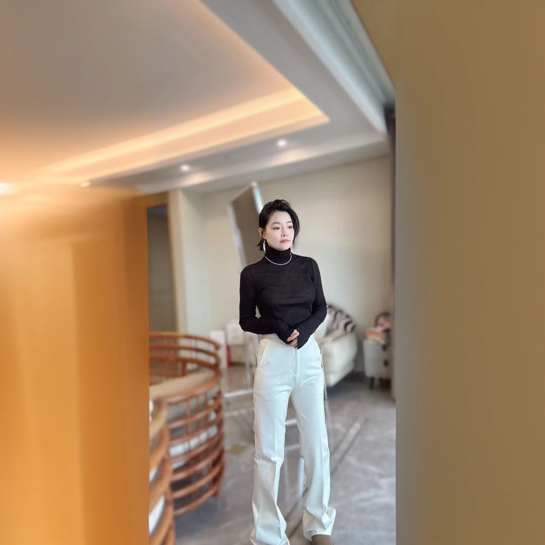 微喇加绒直筒裤百搭长裤