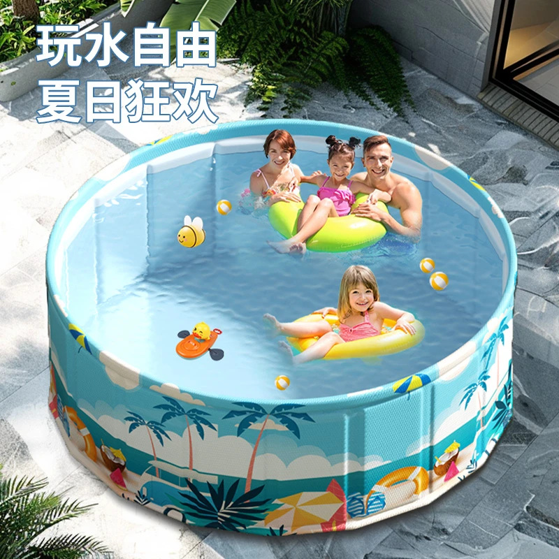 游泳池免充气可折叠家用儿童水池夏天婴儿游泳桶户外大型支架泳池