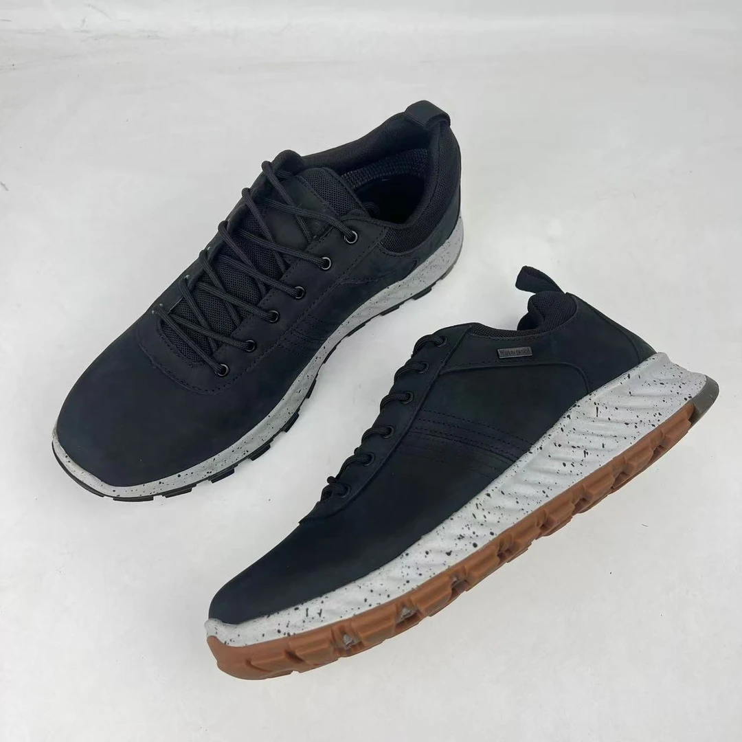 高端悬浮垂直支撑缓震真皮防水徒步越野鞋