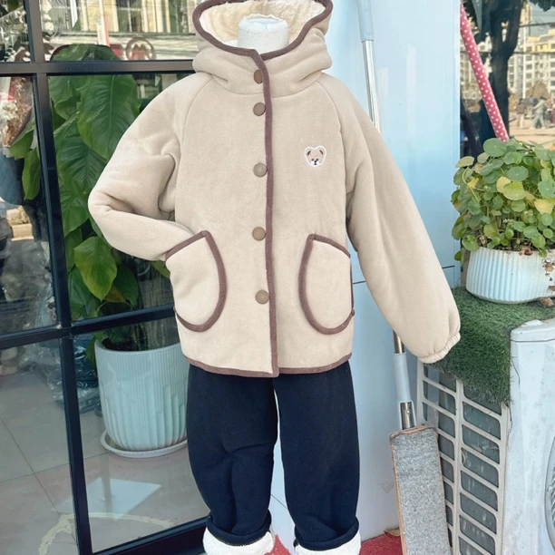 儿童款【亲子款小熊】原创三层加厚可外穿家居服