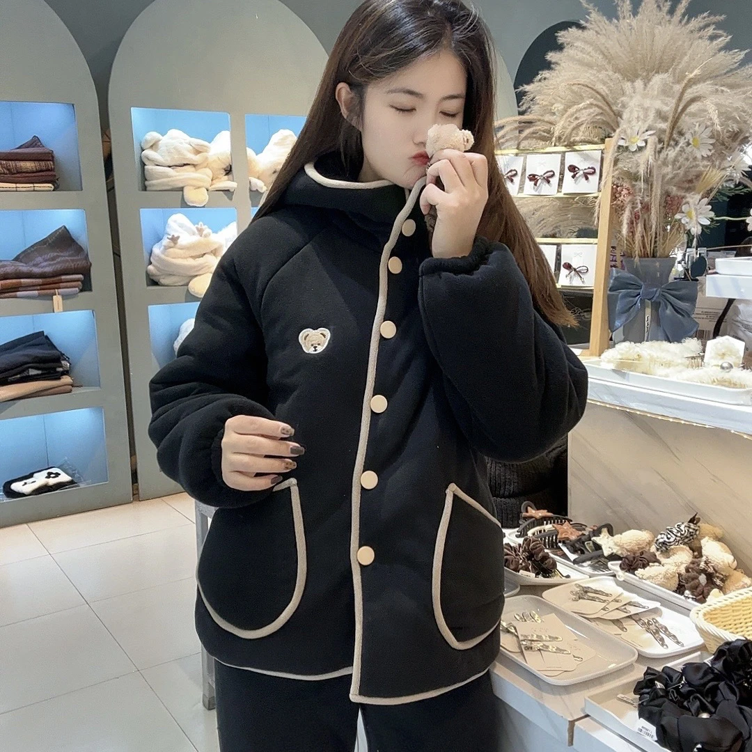 【可爱小熊】2024年原创家居服套装三层加厚可外穿