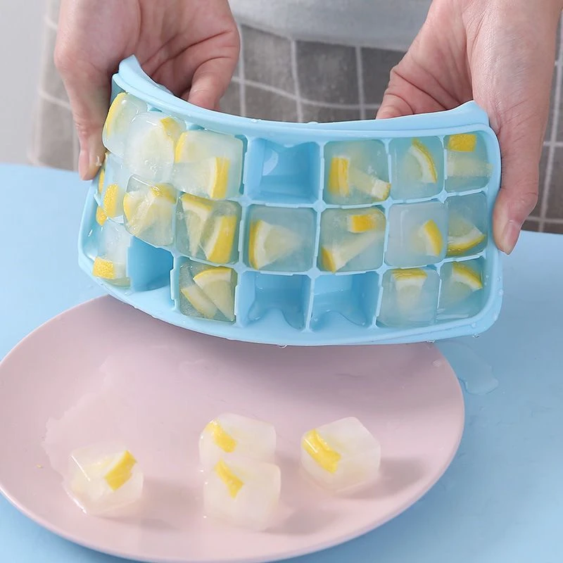 夏日神器易脱落硅胶冰格模具家用冰格制冰模具制冰盒方形冰块模具