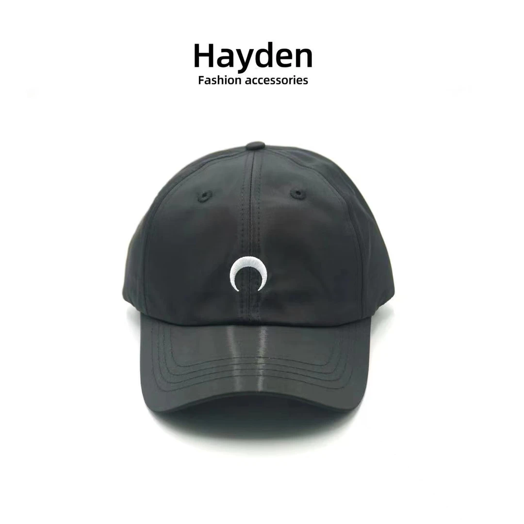Hayden现月亮刺绣帽子棒球帽月牙鸭舌帽刺绣情侣百搭休闲大头围1