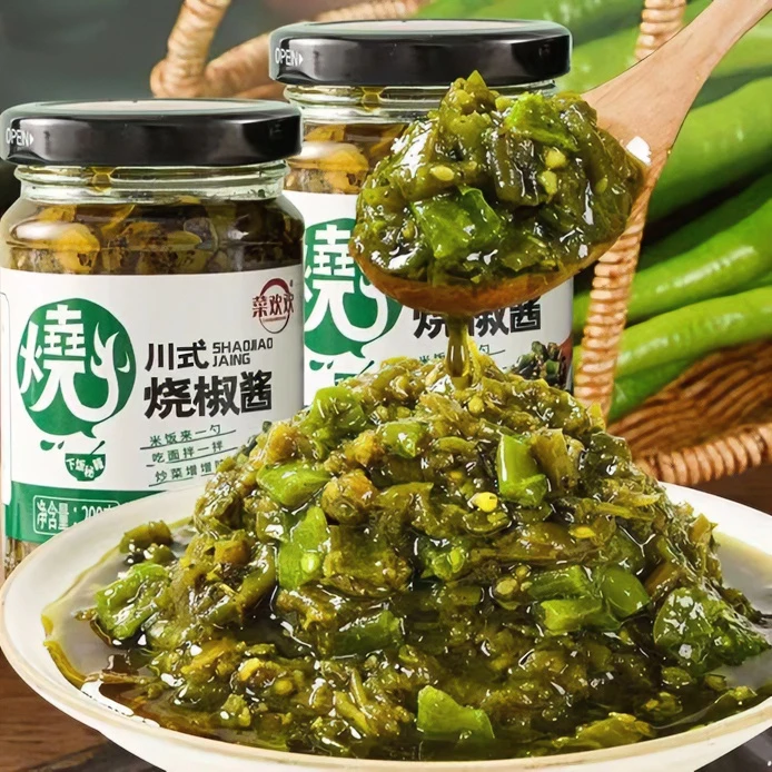 菜欢欢地道烧椒酱辣椒酱懒人下饭菜拌饭酱重庆香辣制作小炒菜微辣