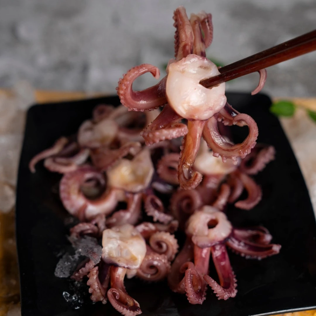 连云港发货 新鲜速冻鱿鱼爪 200g/包 9包装  4-6个/包