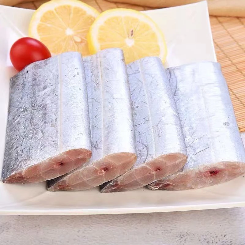 哈喽婷婷 新鲜速冻带鱼段 小眼油带鱼 400g/包*9包 共90段左右