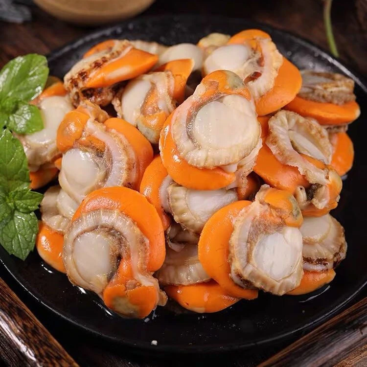 哈喽婷婷  速冻扇贝肉 精选北城红贝20-40规格 200克/包到手10包