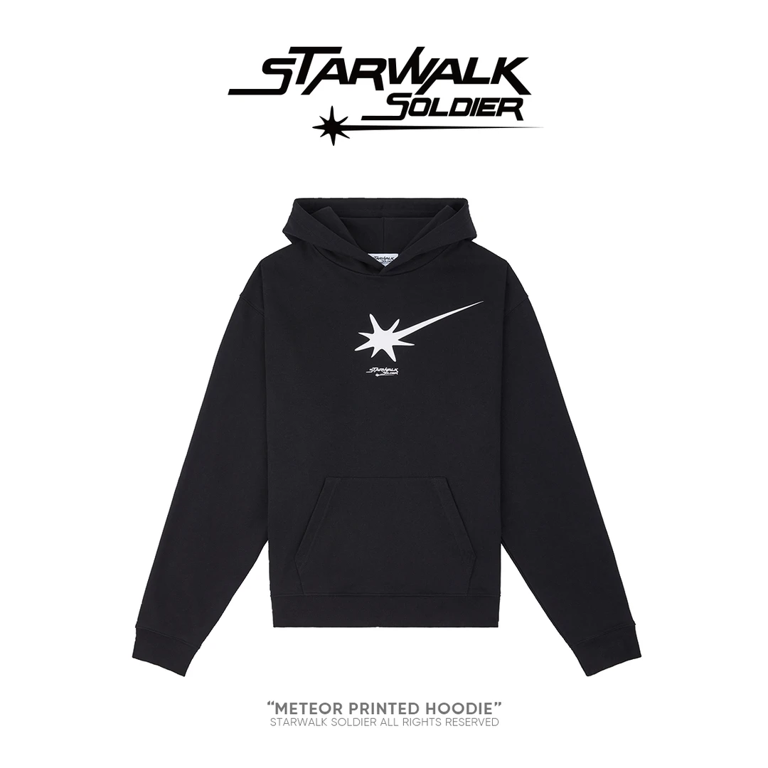 STARWALK SOLDIER 印花logo连帽卫衣