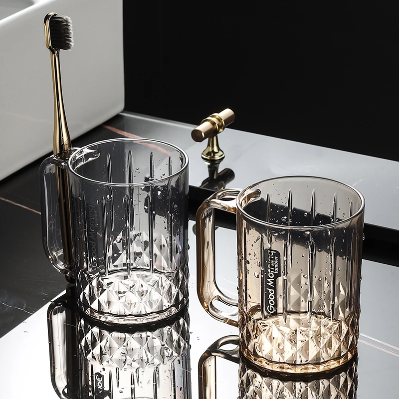 刷牙杯子高档漱口杯牙刷杯家用情侣牙缸洗漱杯轻奢网红牙杯家庭装