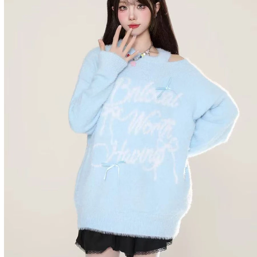 【勤安]021 -030】福利 时尚百搭网红甜美可爱针织显瘦针织衫