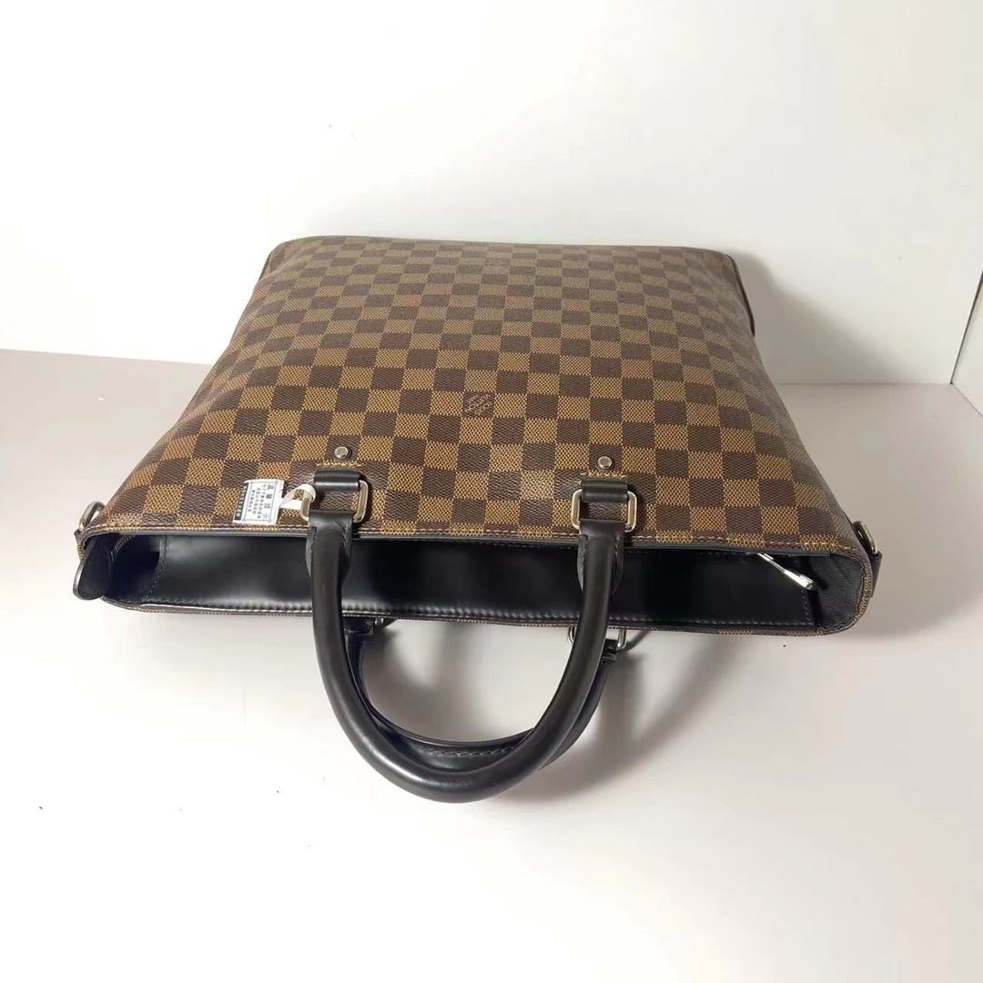 99新 LouisVuitton/路易威登 棕棋盘格手提包/045
