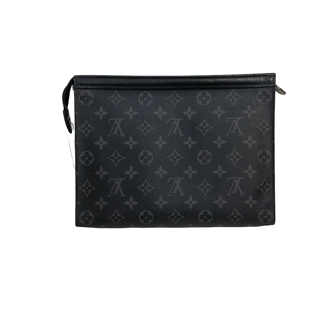 95新 LouisVuitton/路易威登 男士休闲时尚百搭黑老花手拿包/444