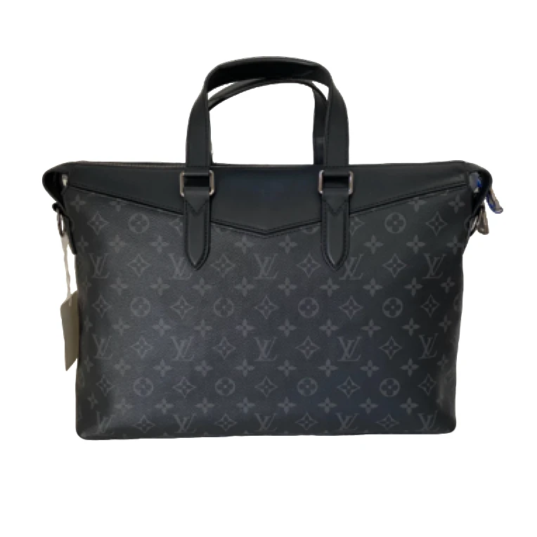 95新 LouisVuitton/路易威登 男士休闲时尚百搭黑老花手提包/472
