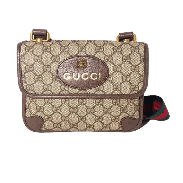 99新 GUCCI/古驰 男士 经典时尚休闲百搭小号双面虎头斜挎包 /216